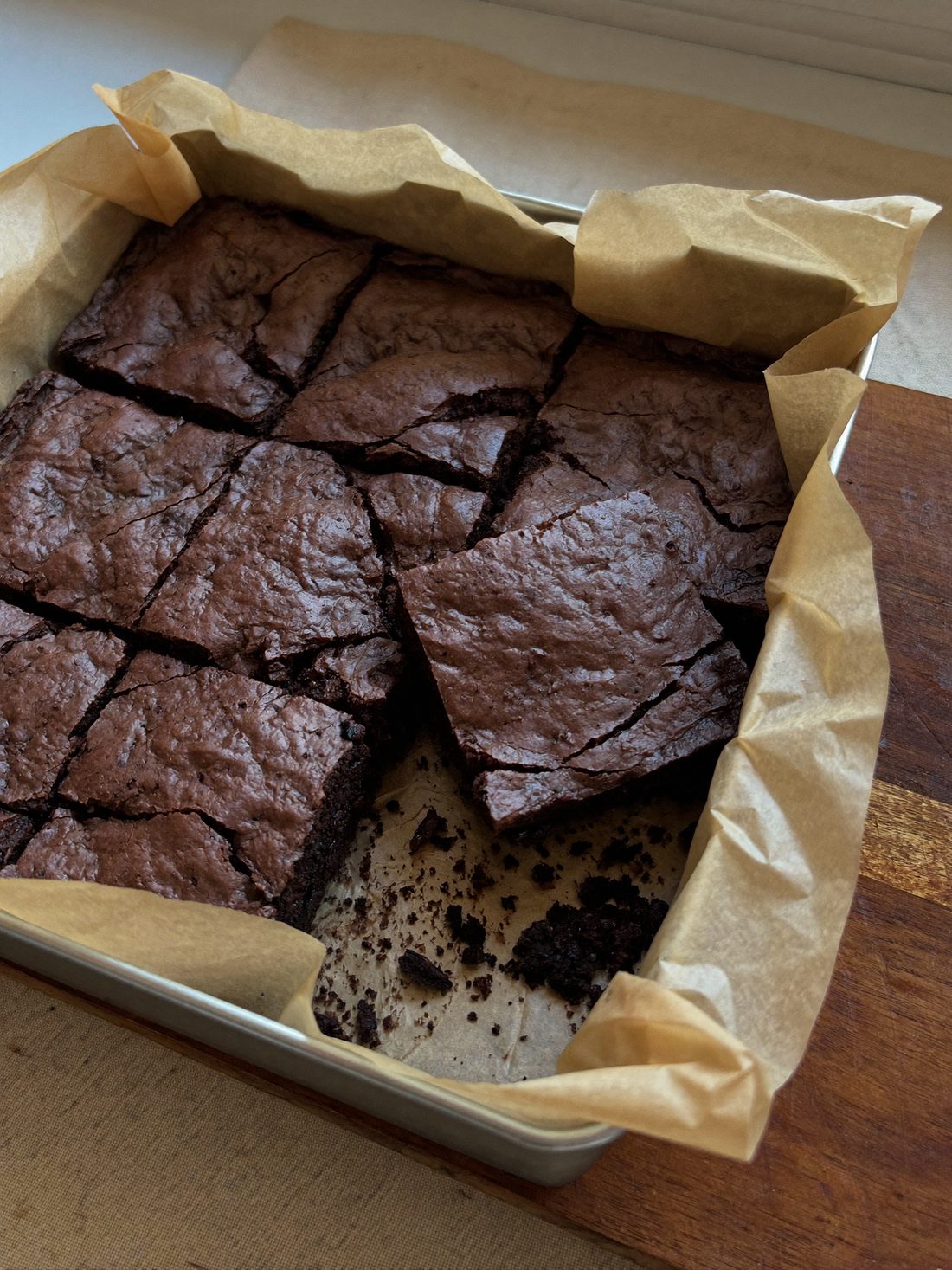 Fudgy date brownies